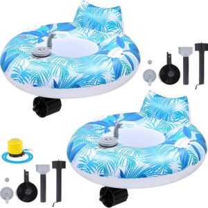 AUCT 13178 - $205 2 Sets Motorized Pool Float for Adults, Electric Inflat