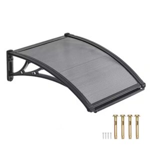 AUCT 12661 - VEVOR Awnings for Door Entrance, Overhang Polycarbonate Door