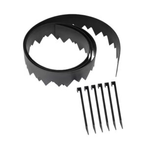 AUCT 14457 - Vigoro 20 ft. L x 4.5 in. H Black Pound-In Edging Kit