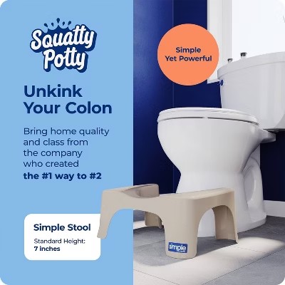 AUCT 12059 - Squatty Potty Simple Stool Taupe - Image 2