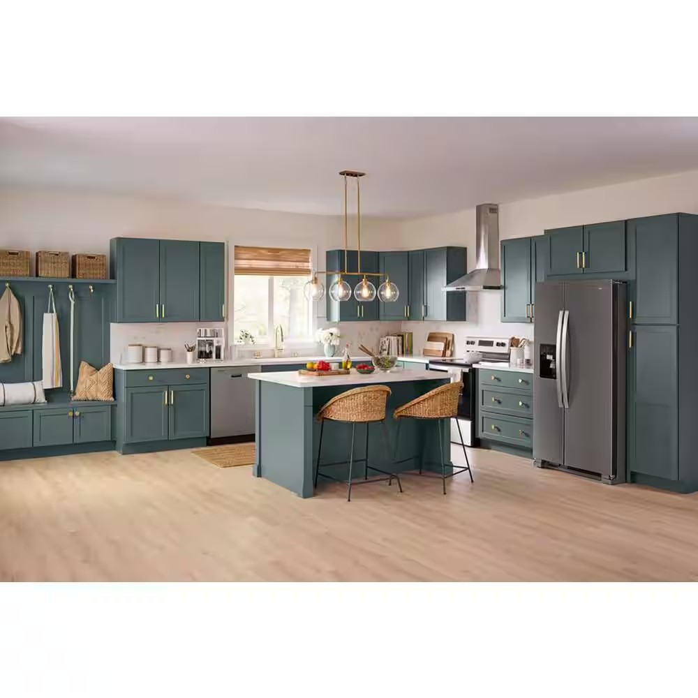 AUCT 14255 - $120 Hampton Bay 27 in. W x 12 in. D x 36 in. H Ready to Ass - Image 4