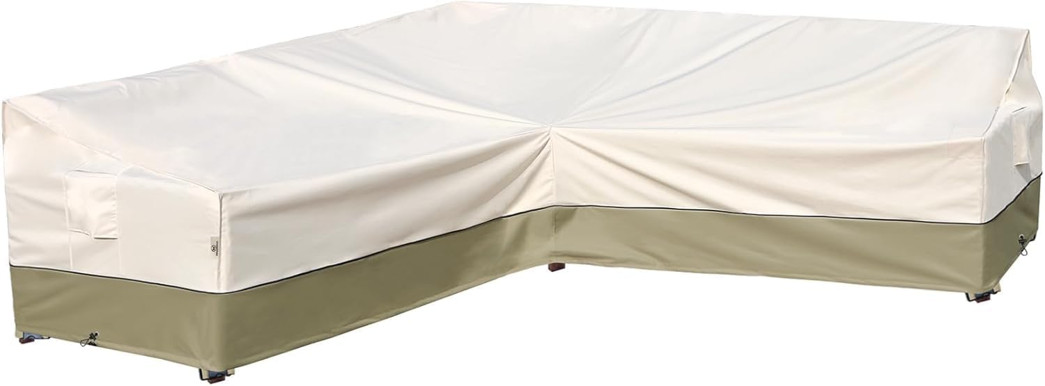 AUCT 13202 - $66 Outdoor Sectional Patio Furniture Covers - Waterproof Ri