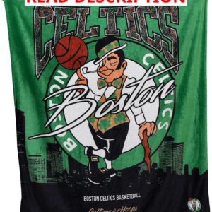 AUCT 13406 - NEW YORK KNICKS NOT CELTICS Two Hype NBA Throw Blanket   Ult