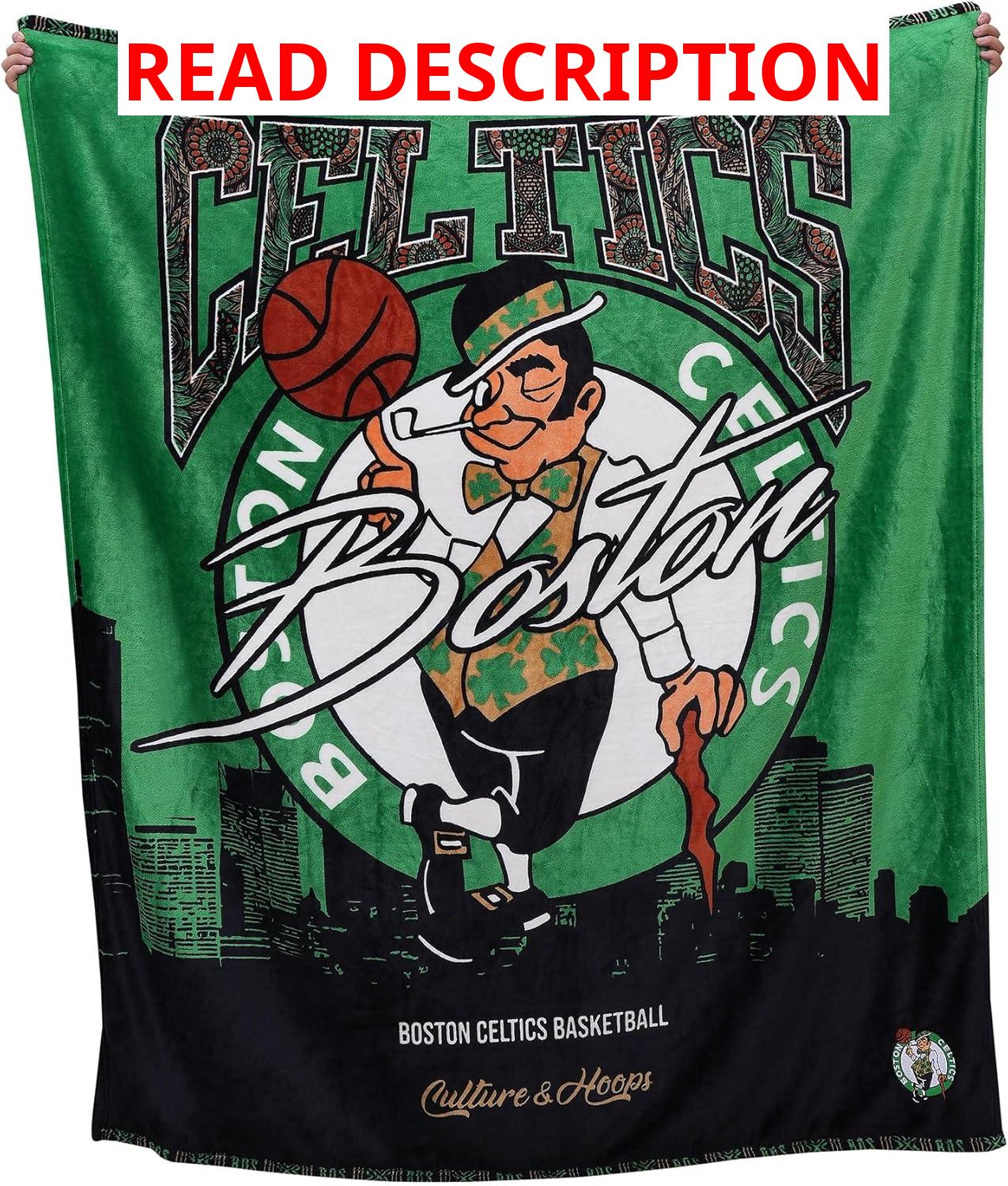 AUCT 13406 - NEW YORK KNICKS NOT CELTICS Two Hype NBA Throw Blanket Ult