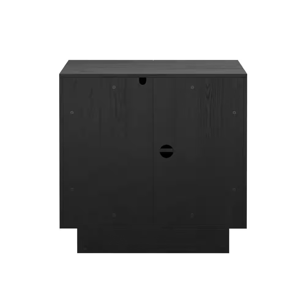 AUCT 14398 - $330 Nathan James Iris Black Oak 31 in. Mid-Century Modern W - Image 4