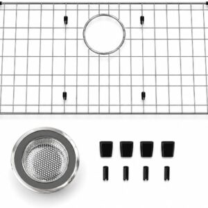 AUCT 14287 - iPEGTOP Sink Bottom Grid, Stainless Steel Sink Protector 26-