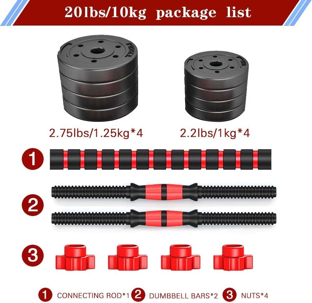 AUCT 14367 - Adjustable-Dumbbells-Sets,Free Weights-Dumbbells Set of 2 Co - Image 2