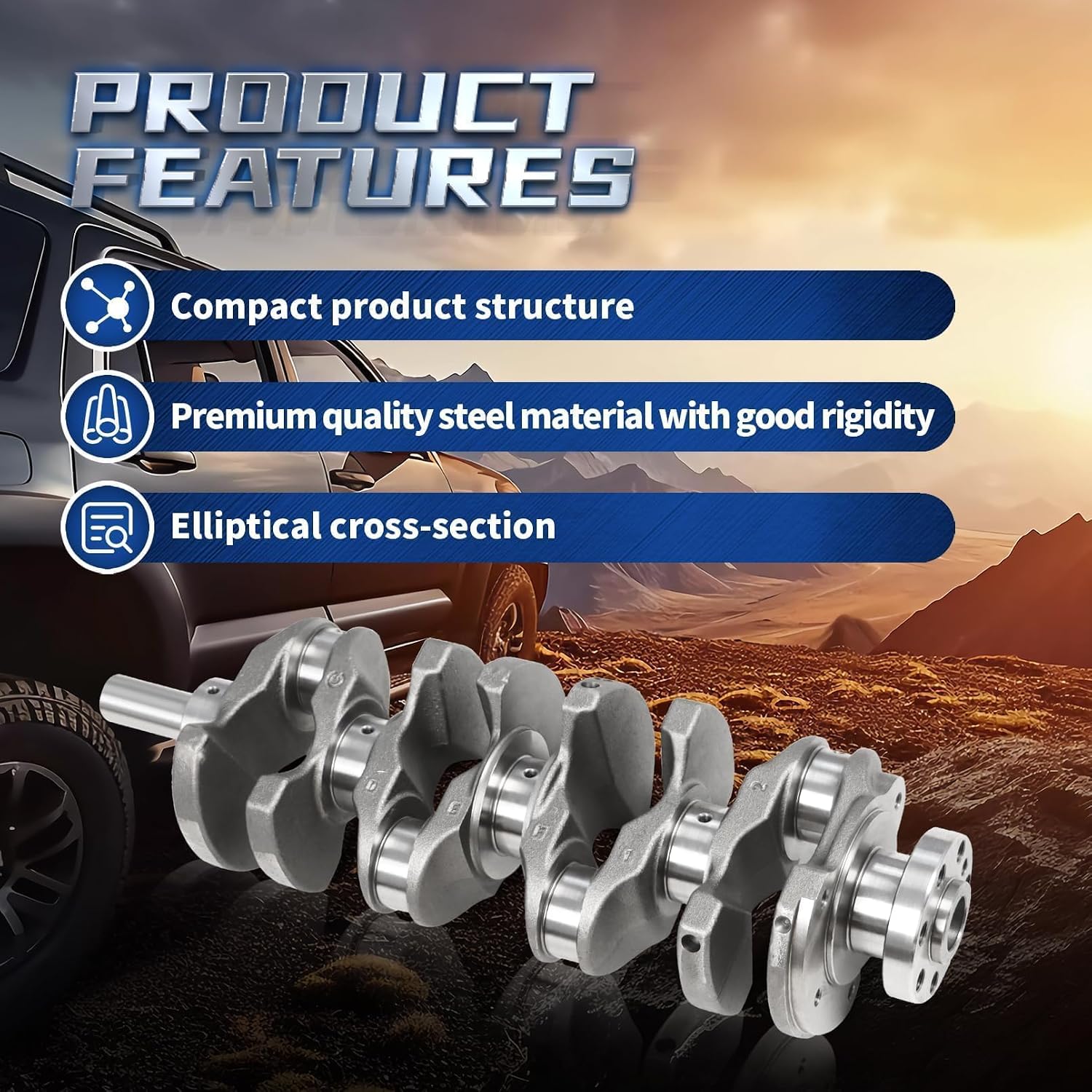AUCT 14327 - $85 2.4L Engine Crankshaft Main Rod Bearings Kit with Thrust - Image 2