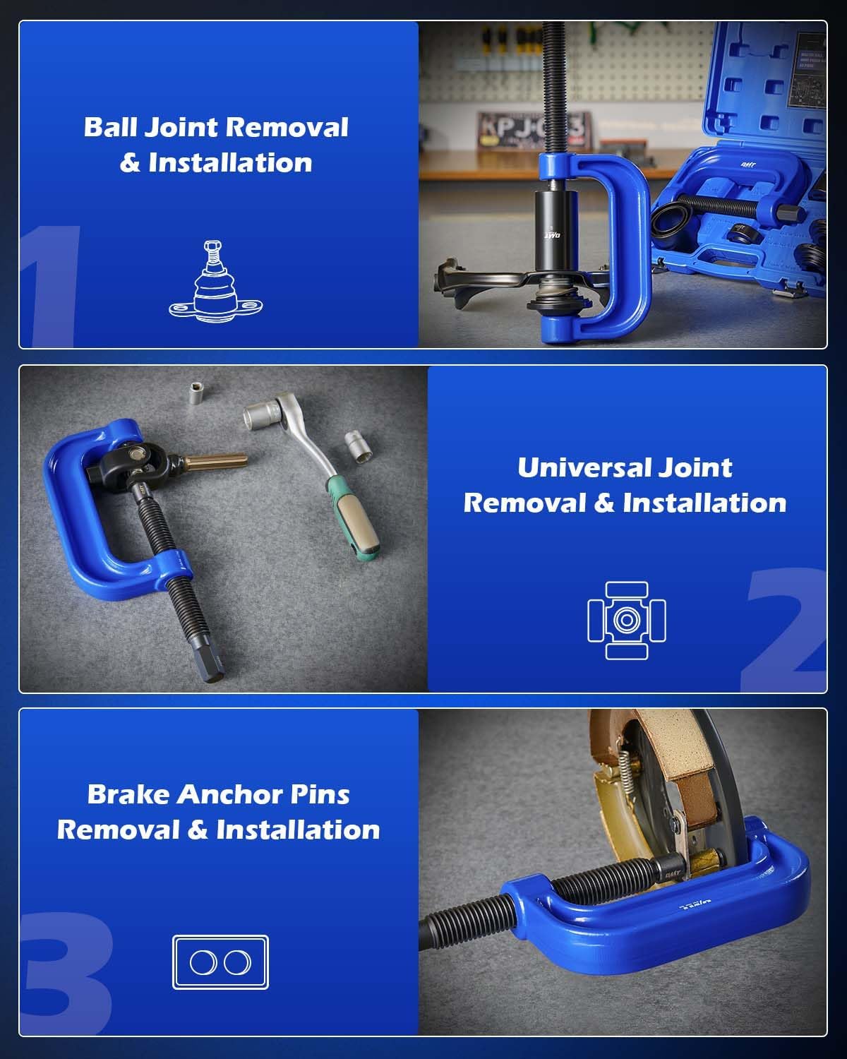 AUCT 13230 - Orion Motor Tech Ball Joint Press Kit, Heavy Duty Ball Joint - Image 4