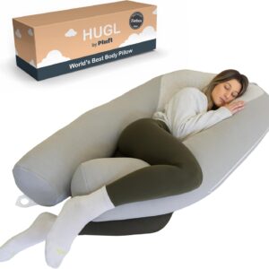 AUCT 13434 - $189 Plufl Hugl Cooling Body Pillow for Adults Made with Clo