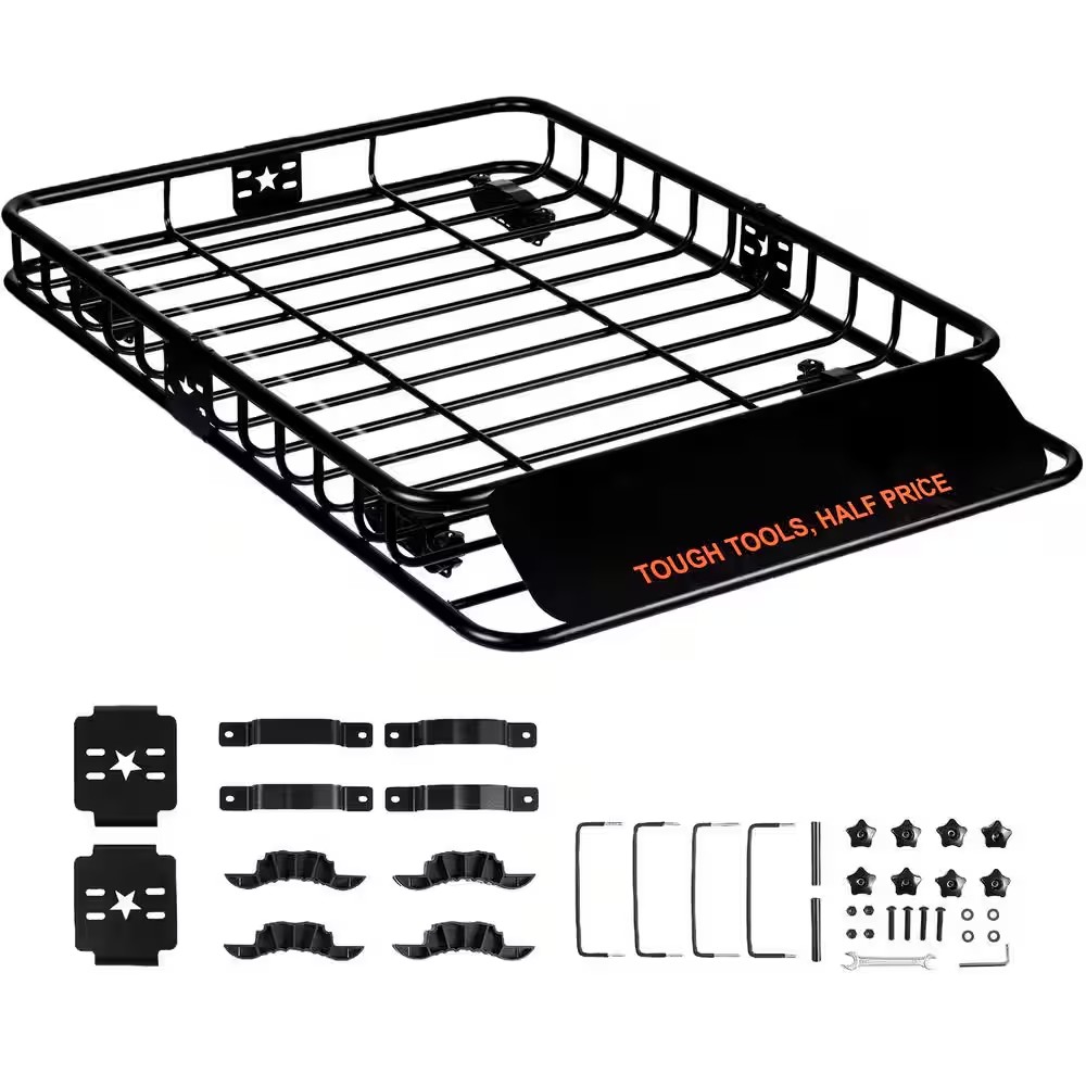 AUCT 14264 - $90 Roof Rack Cargo Basket, 46 x 36 x 4.5 in. Rooftop Cargo