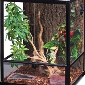 AUCT 12345 - $181 REPTI ZOO Reptile Glass Terrarium, 18" x 18" x 24" Fron