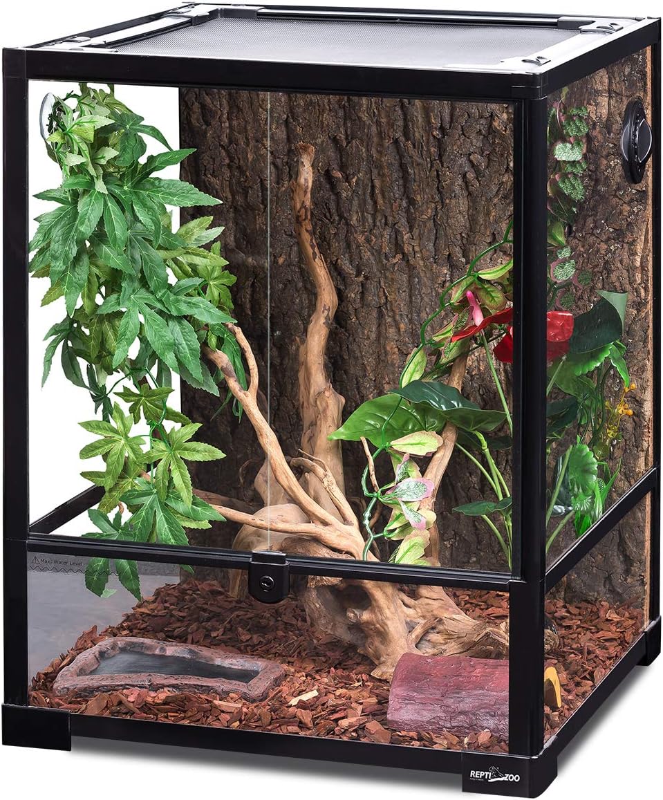 AUCT 12345 - $181 REPTI ZOO Reptile Glass Terrarium, 18" x 18" x 24" Fron