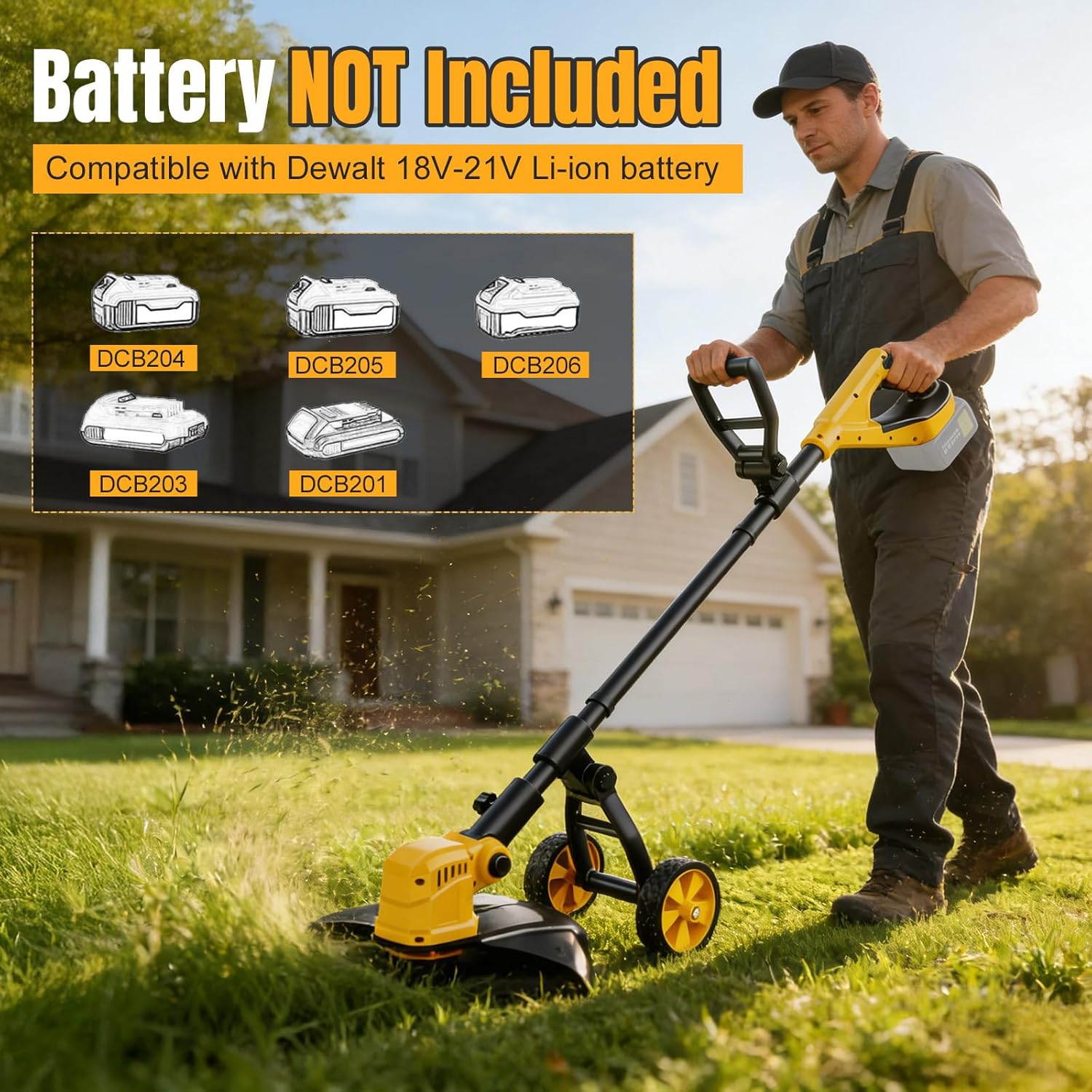 AUCT 12452 - $170 Cordless String Trimmer for Dewalt 20v Battery Powered( - Image 2