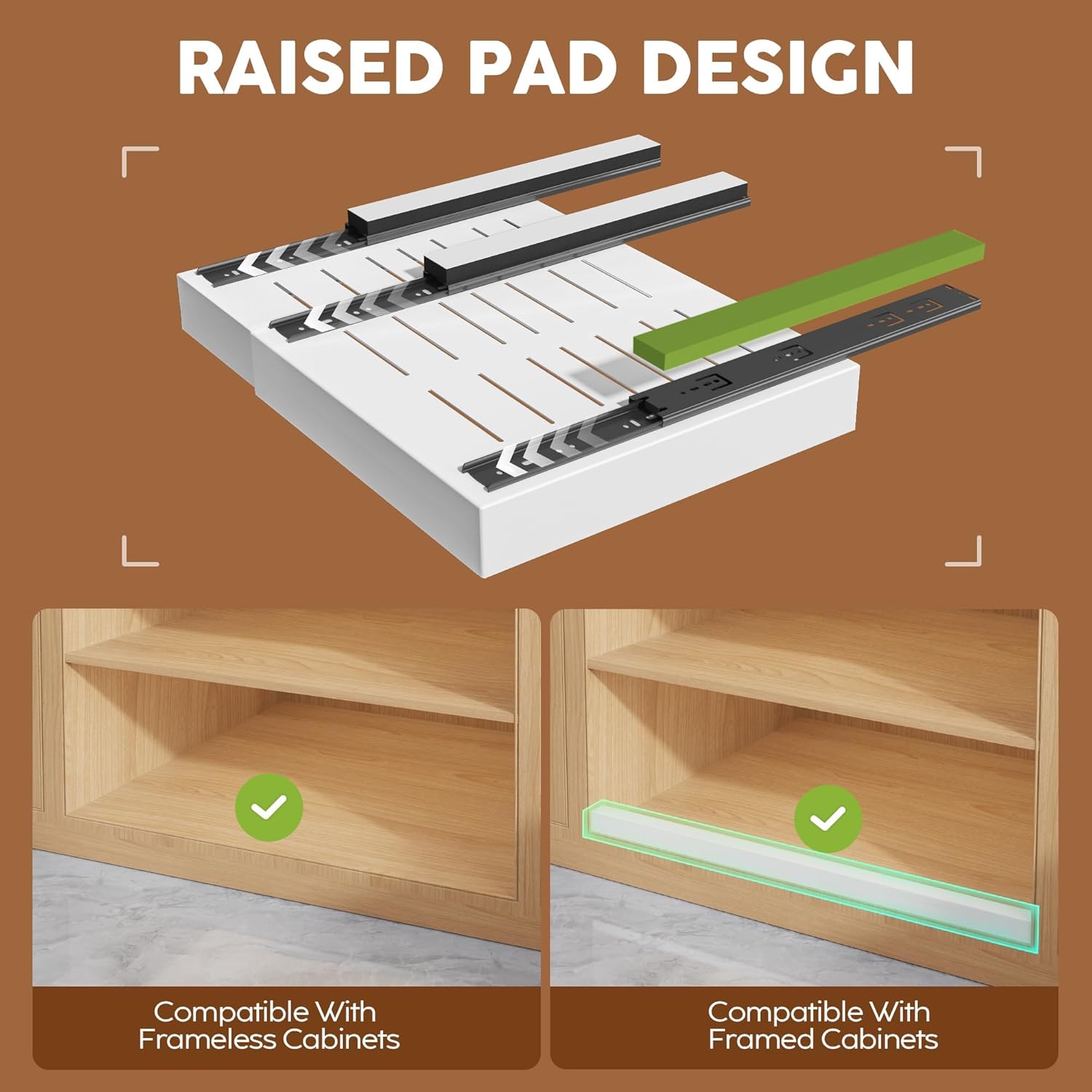 AUCT 12881 - Seinloes 1 Pack Expandable Pull Out Cabinet Organizer 21" De - Image 2