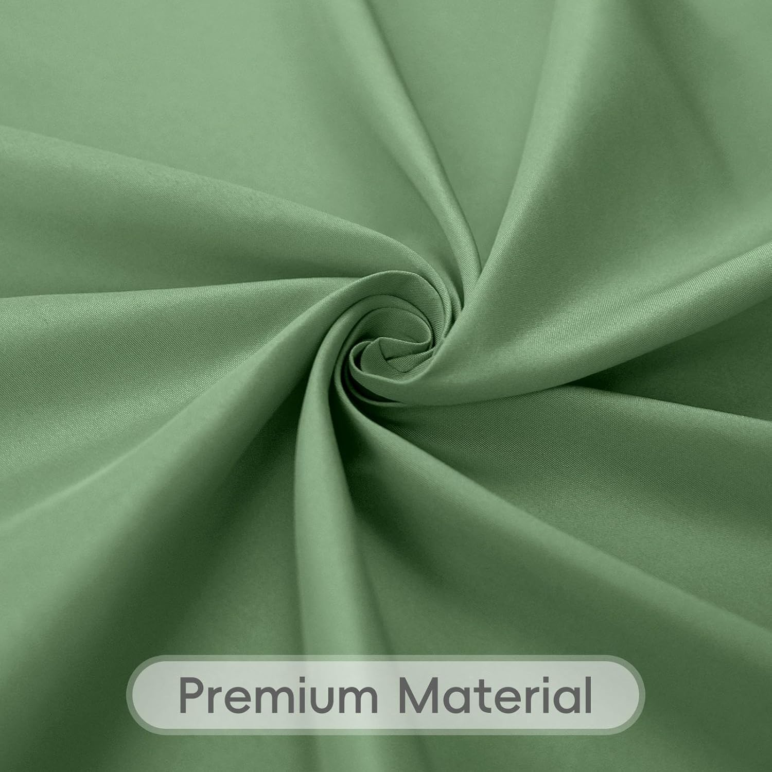 AUCT 13249 - $62 8 Pack Sage Green Round Tablecloth 120 Inch Cloth Tablec - Image 4