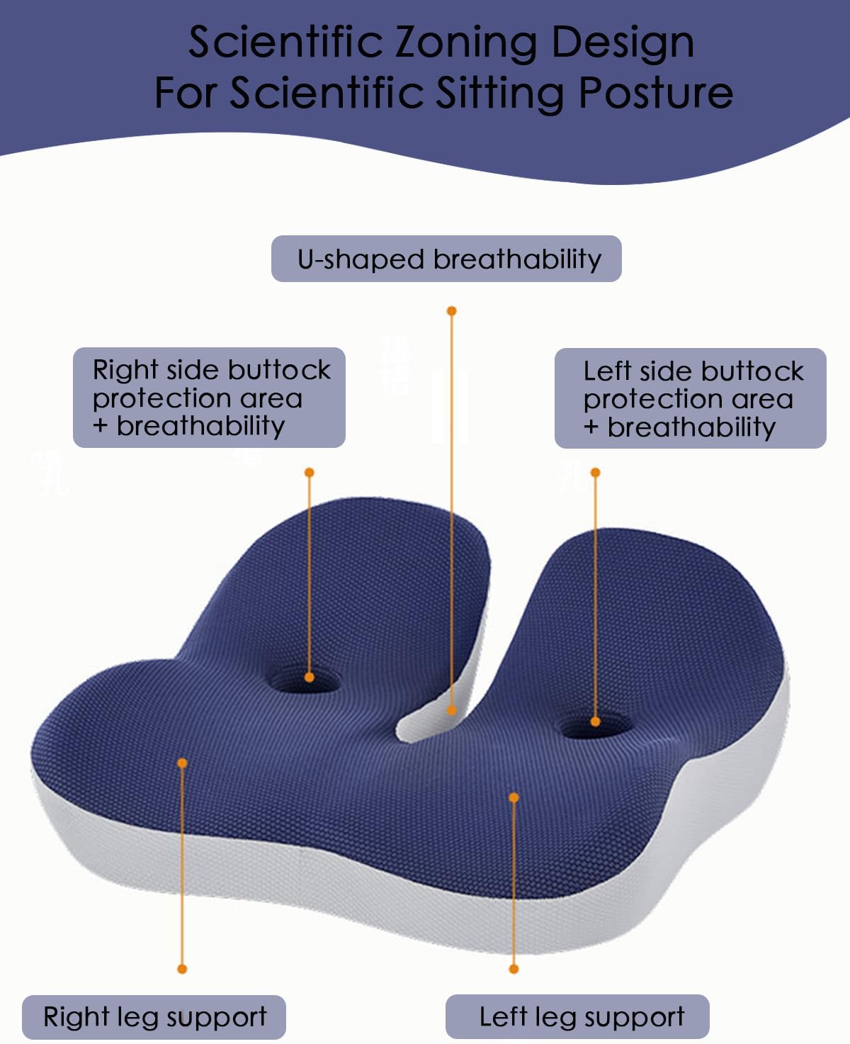 AUCT 13246 - Adult Booster Seat Cushion for Car Truck - 4.7" Thick Ergono - Image 4