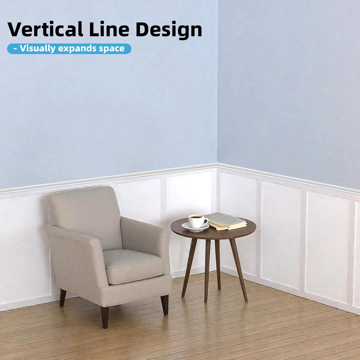 AUCT 14272 - $100 Art3d Premade Board and Batten Paintable Wainscoting Ki - Image 3