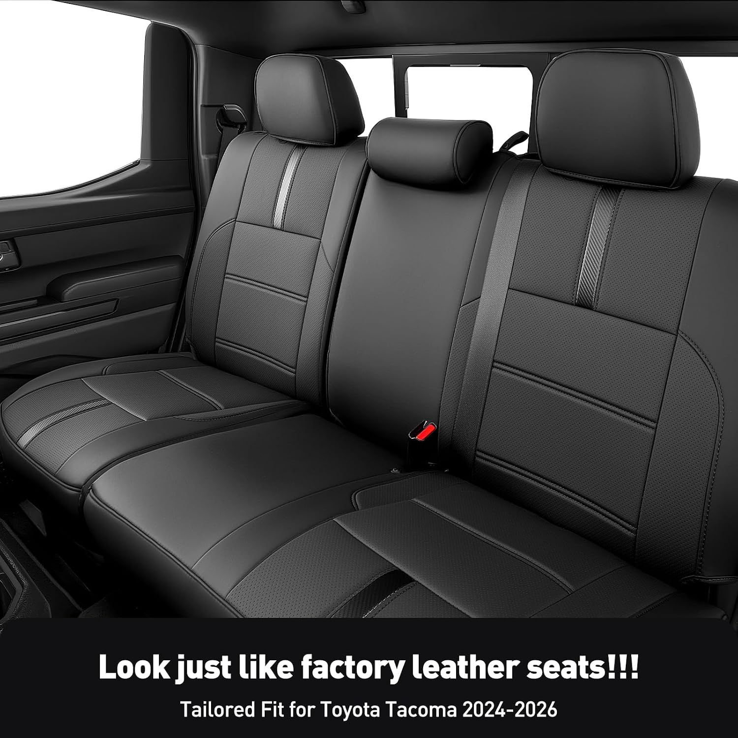 AUCT 14207 - $190 DiffCar for Toyota Tacoma Seat Covers 2024 2025 2026(G - Image 3