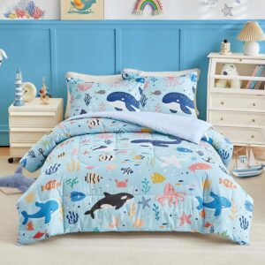 AUCT 12531 - Joyreap 3pcs Cotton Full/Queen Size Comforter Set for Kids,