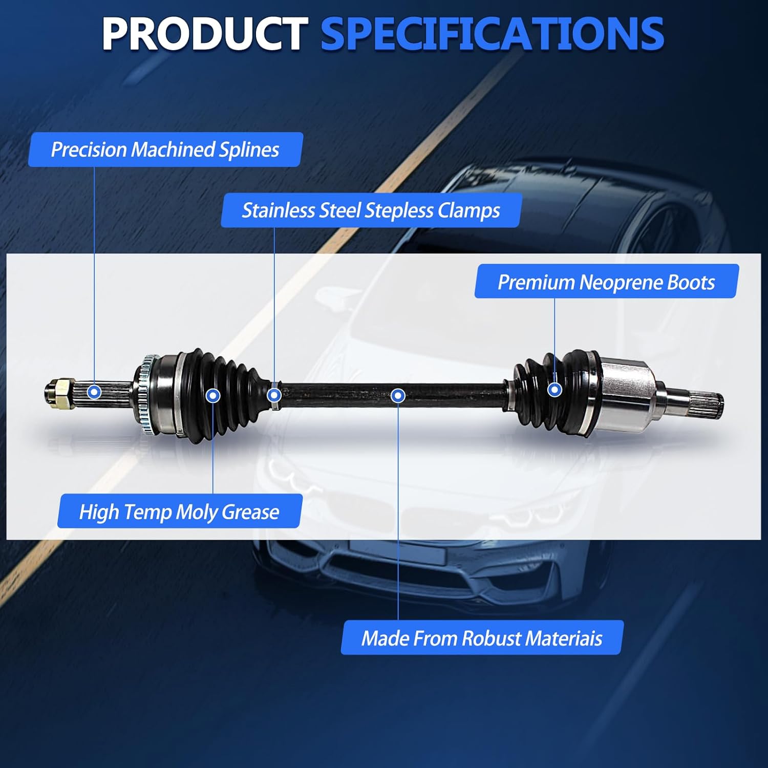 AUCT 12373 - $226 Maxfavor AWD CV Axle fit for 2013 2014 2015 2016 2017 2 - Image 2