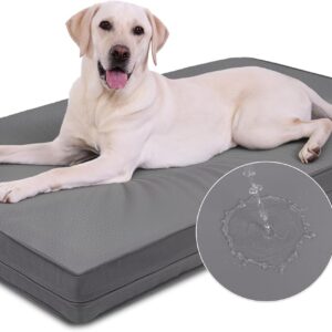 AUCT 13285 - Vonabem Outdoor Waterproof Dog Bed Washable, Extra Large Cra