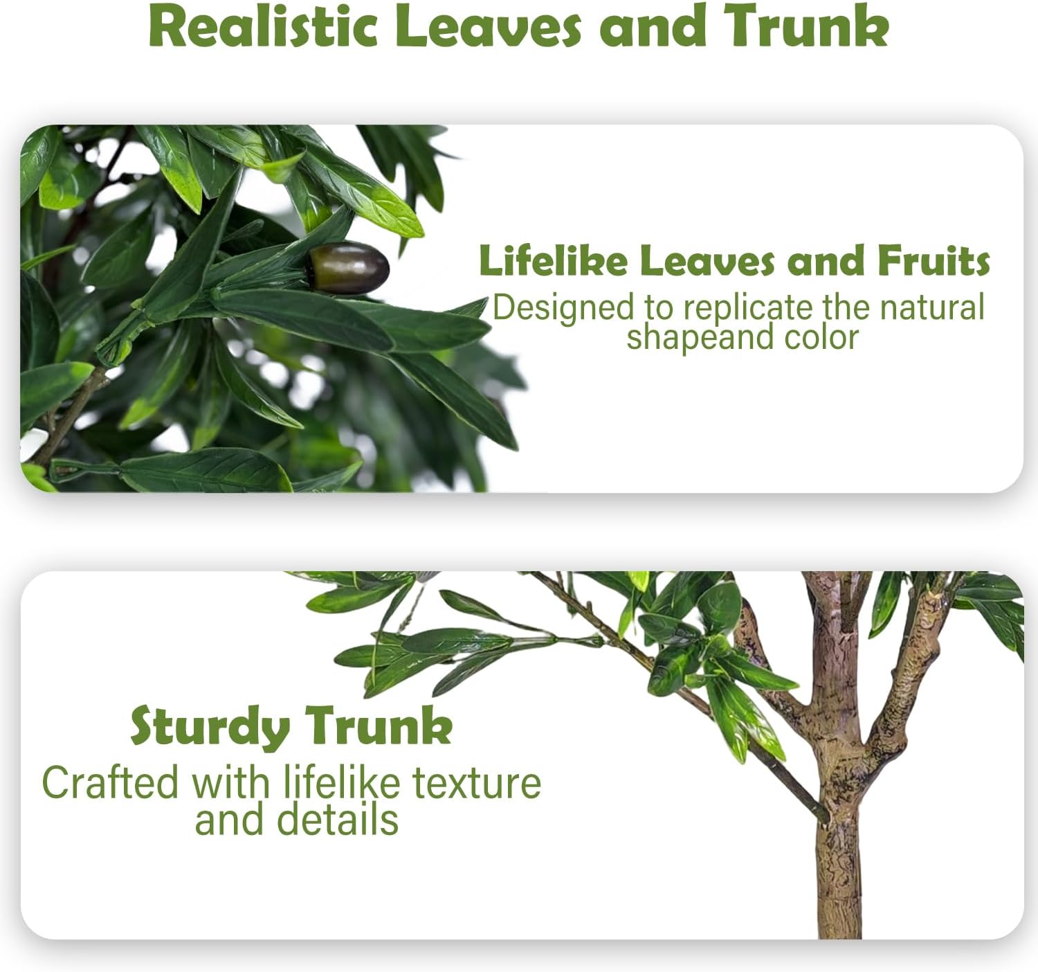 AUCT 14136 - 3.6FT Artificial Olive Tree, Faux Topiary Olive Trees with P - Image 4