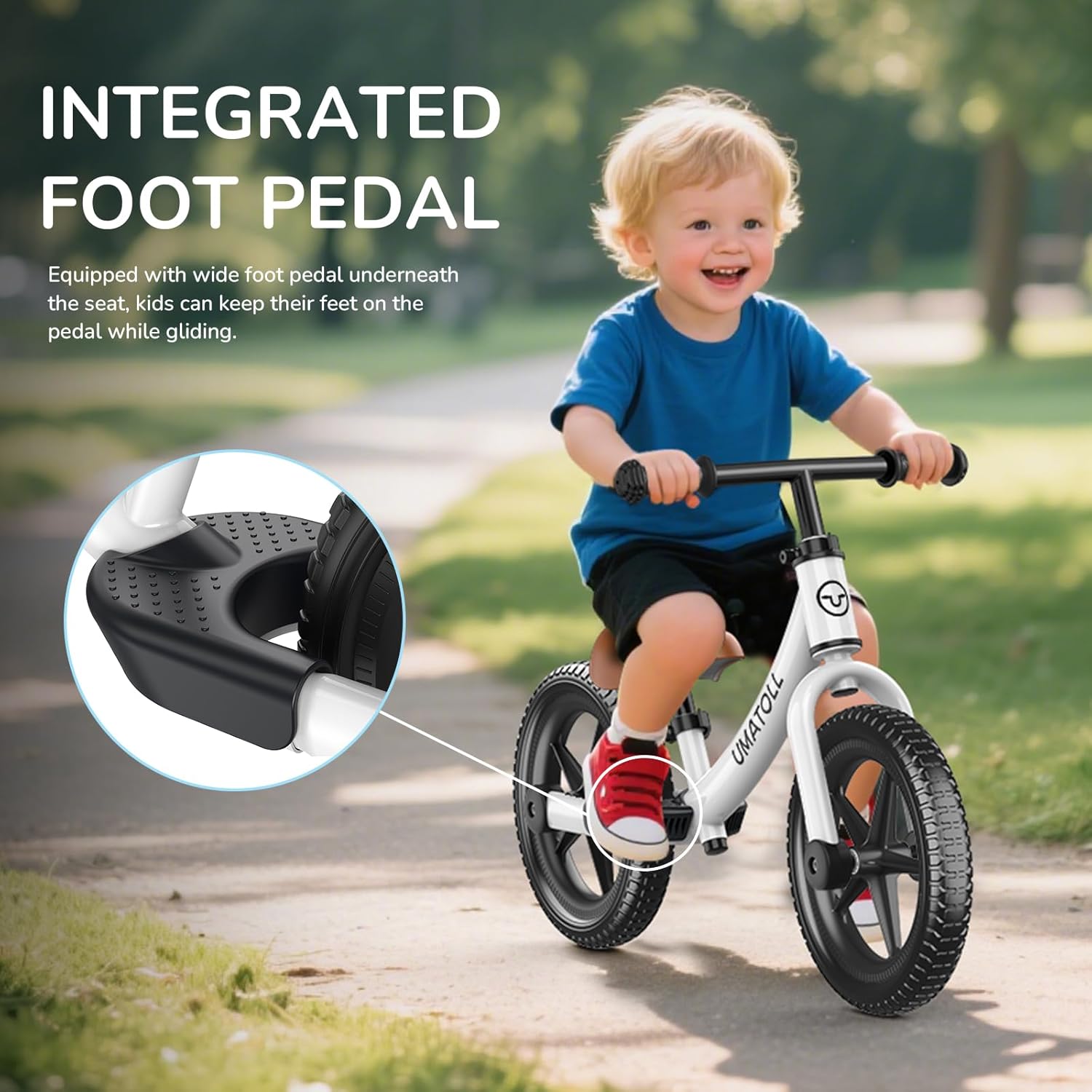 AUCT 12270 - $60 Umatoll Toddler Balance Bike 2 Year Old, Kids Bike Toy f - Image 4