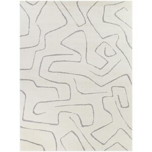 AUCT 13415r - $103 Tanya Grey 5 ft. 3 in. x 7 ft. Abstract Area Rug