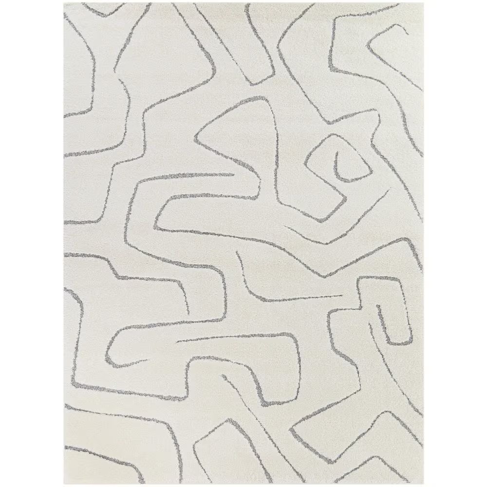 AUCT 13415r - $103 Tanya Grey 5 ft. 3 in. x 7 ft. Abstract Area Rug