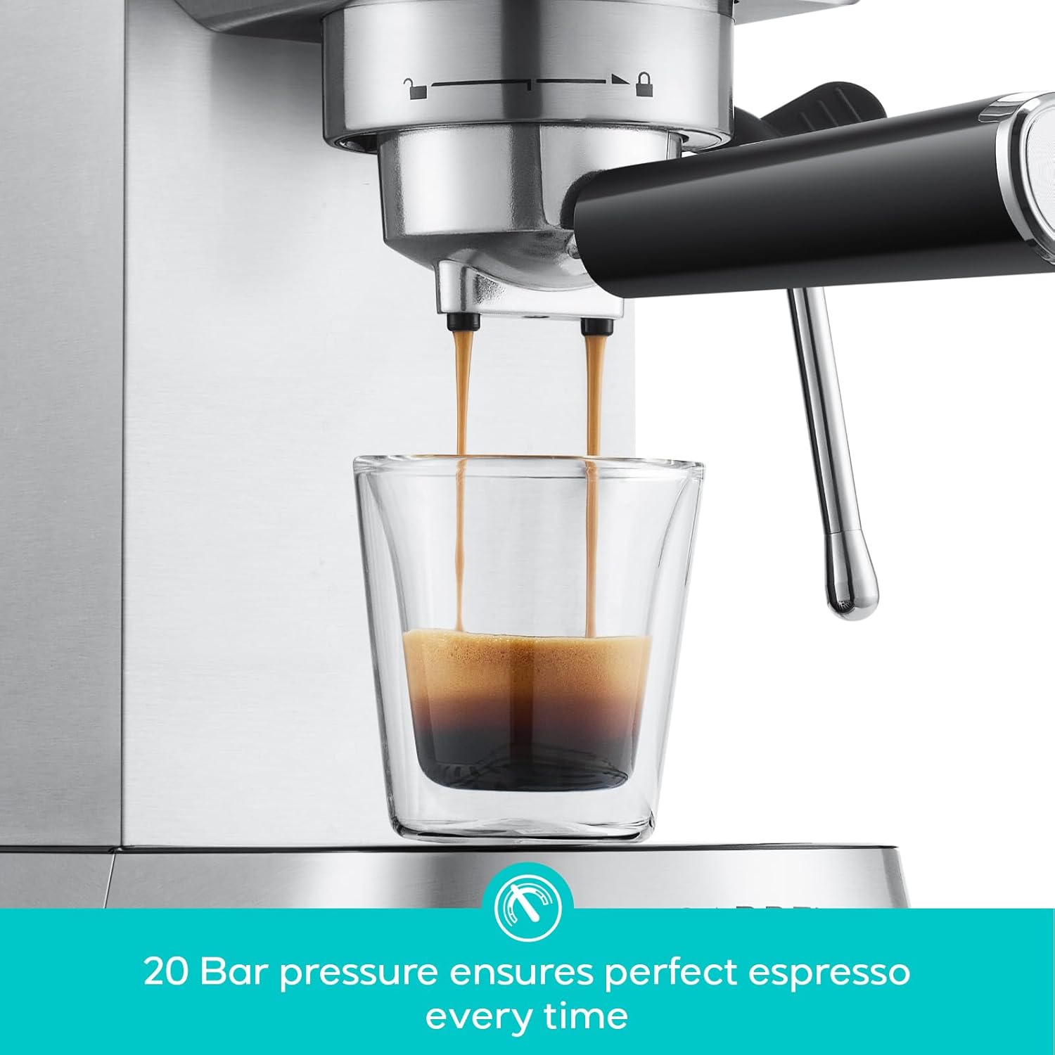 AUCT 13238 - $129 CASABREWS CM5418 Espresso Machine 20 Bar, Compact Espre - Image 2