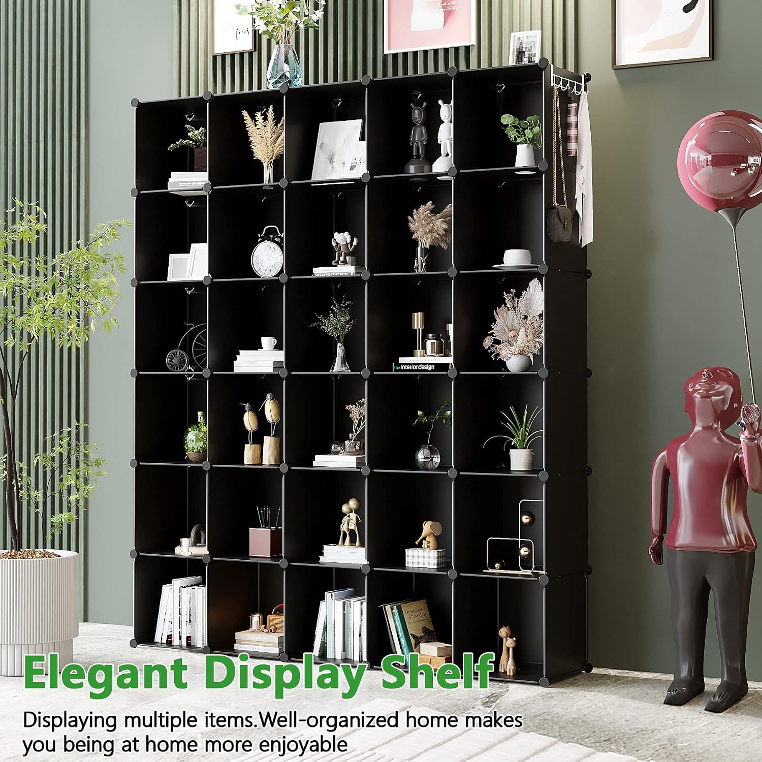 AUCT 14319 - $89 C&AHOME Cube Storage Organizer, 30-Cube Shelves Units, C - Image 2