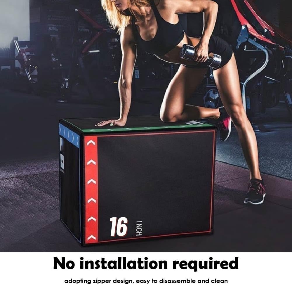 AUCT 13429 - $67 Versatile Non Slip Jump Box Exercise 3-in-1 Foam Plyomet - Image 4