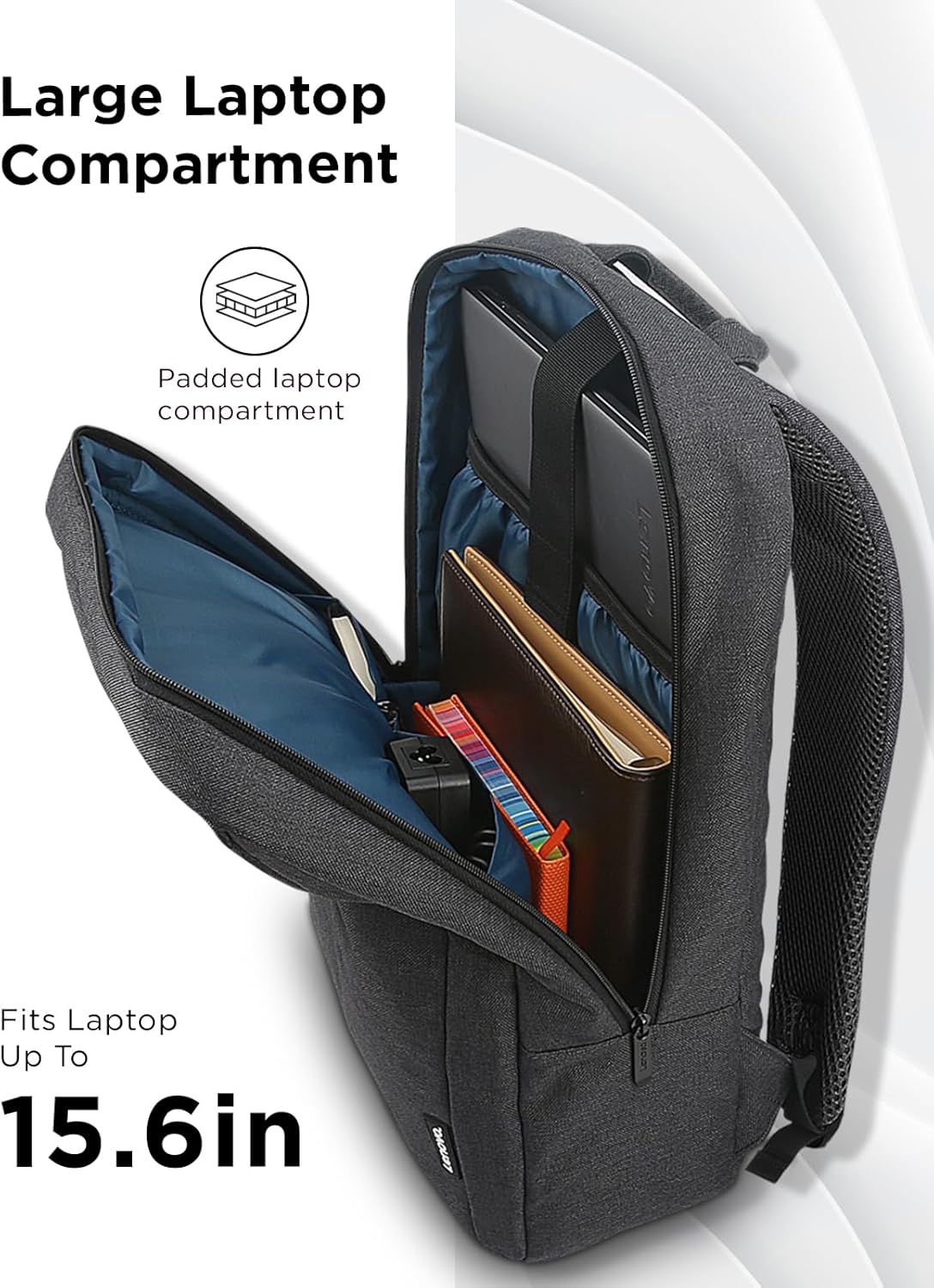 AUCT 12550 - Lenovo Laptop Backpack B210, 15.6-Inch Laptop/Tablet, Durabl - Image 4