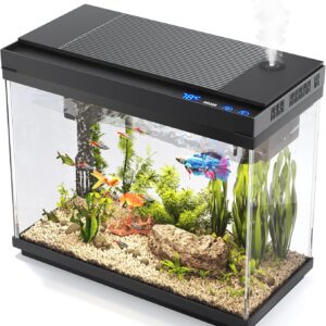 AUCT 12429 - $60 Vehipa Fish Tank, 2.4 Gallon Fish Aquarium, Fish Tank St