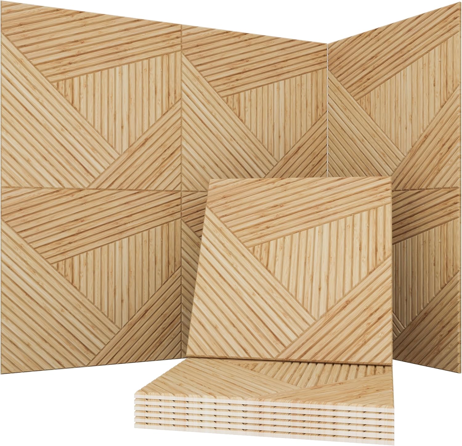AUCT 12469 - $107 Soon Global Acoustical Wall Panels, 6-Piece 23.62 X 23.