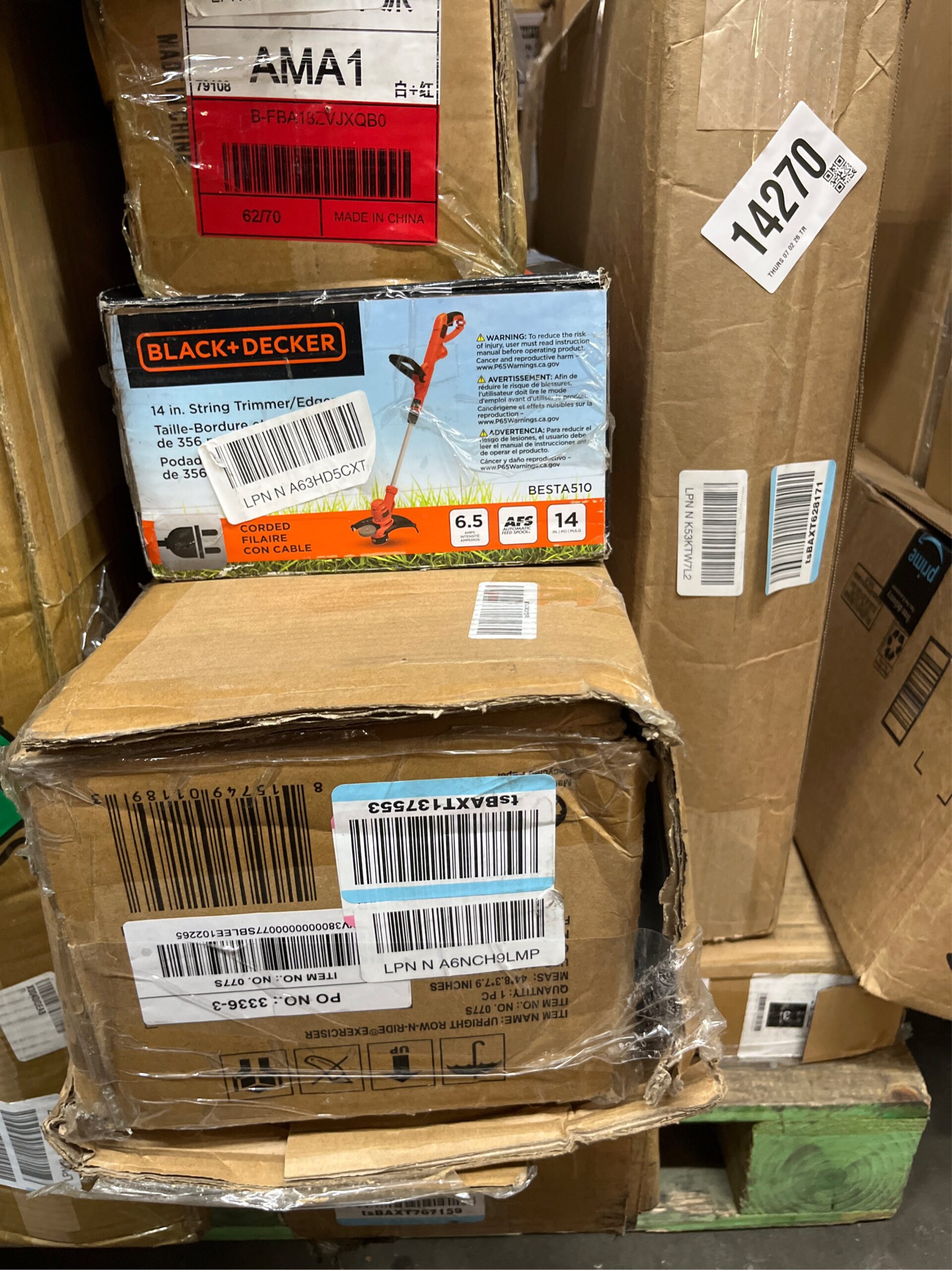 AUCT 14274 - $58 BLACK+DECKER Weed Wacker with Auto Feed, 14-Inch 2 in 1 - Image 5
