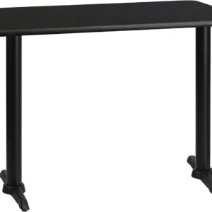 AUCT 12964 - $240 Flash Furniture Stiles 30' x 42' Rectangular Black Lami