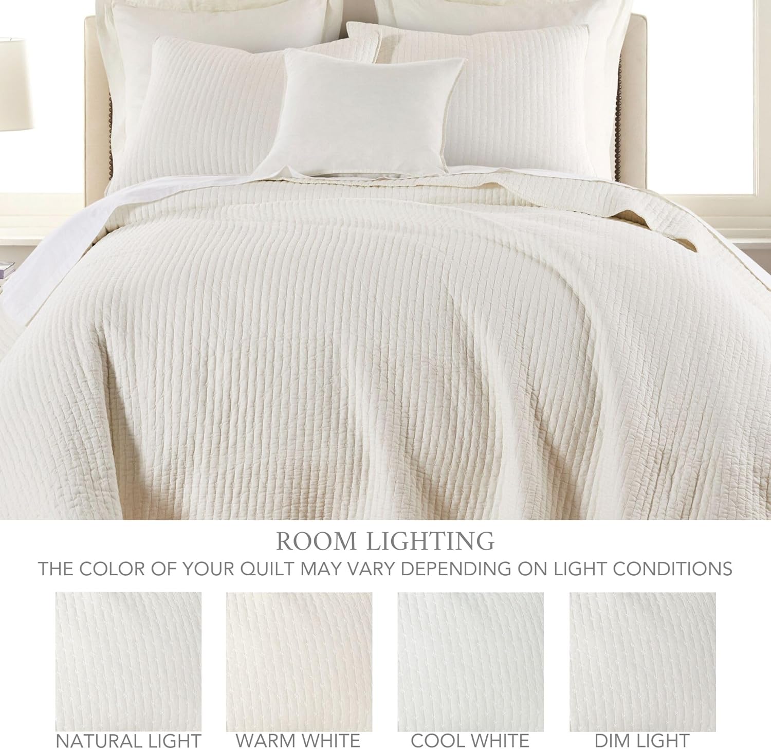 AUCT 13224 - $141 Levtex Home - Cross Stitch Quilt Set - 100% Cotton - Ki - Image 4