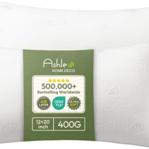 AUCT 14284 - Ashler Home Deco Throw Pillows Insert- 12x20 Pillow Inserts