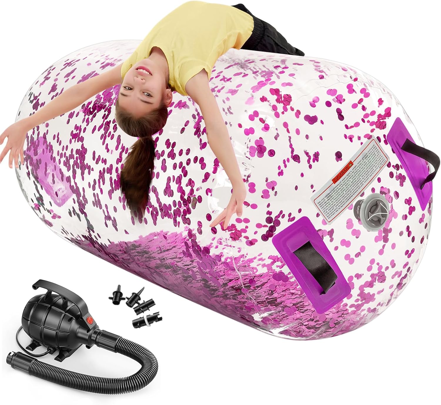 AUCT 13232 - $70 Estgora Gymnastics Barrel Inflatable Tumbling Air Roller