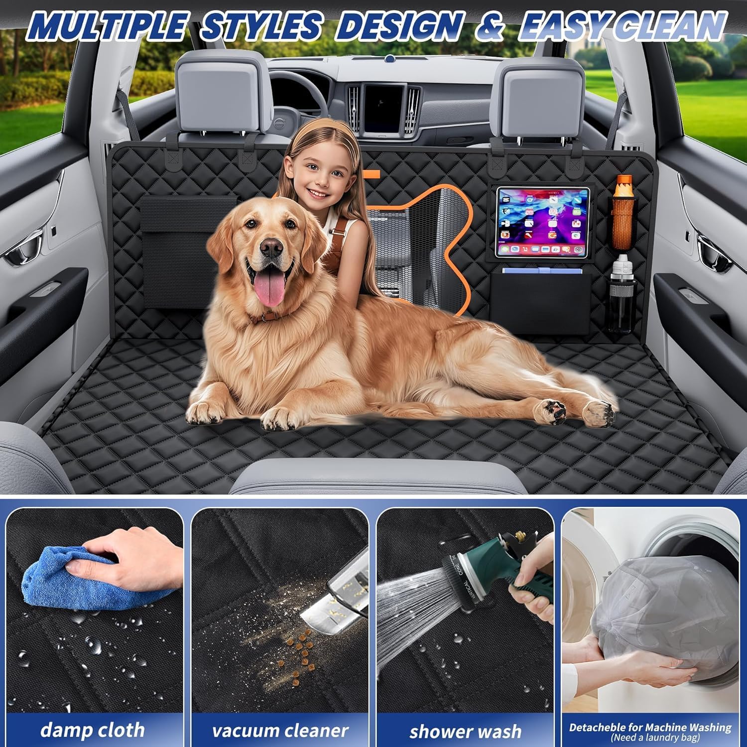 AUCT 12367 - Truck Dog Seat Cover for Full Size F150/RAM1500/Silverado, X - Image 4