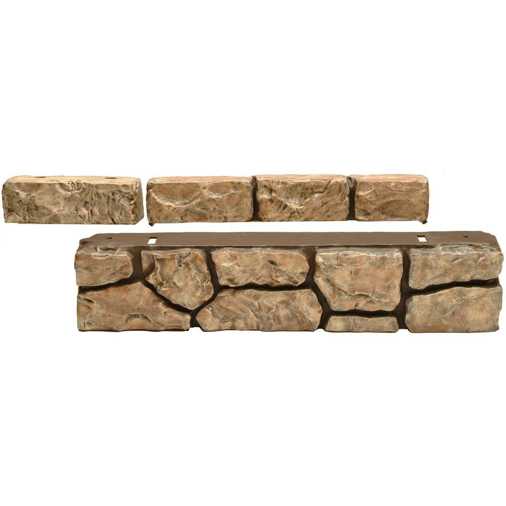 AUCT 12594 - $73 Dalen Products 6 in. x 10 ft. Tan Stone Wall Border - Image 3