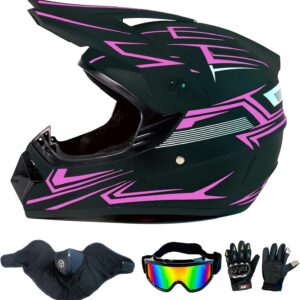AUCT 14342 - $51 Dirt Bike Helmet Motocross ATV Motorcycle Full Face Off-