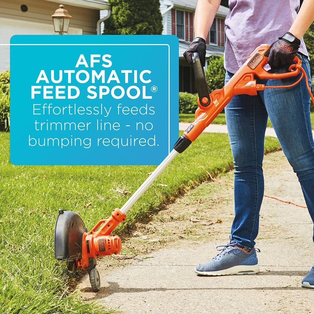 AUCT 14274 - $58 BLACK+DECKER Weed Wacker with Auto Feed, 14-Inch 2 in 1 - Image 4