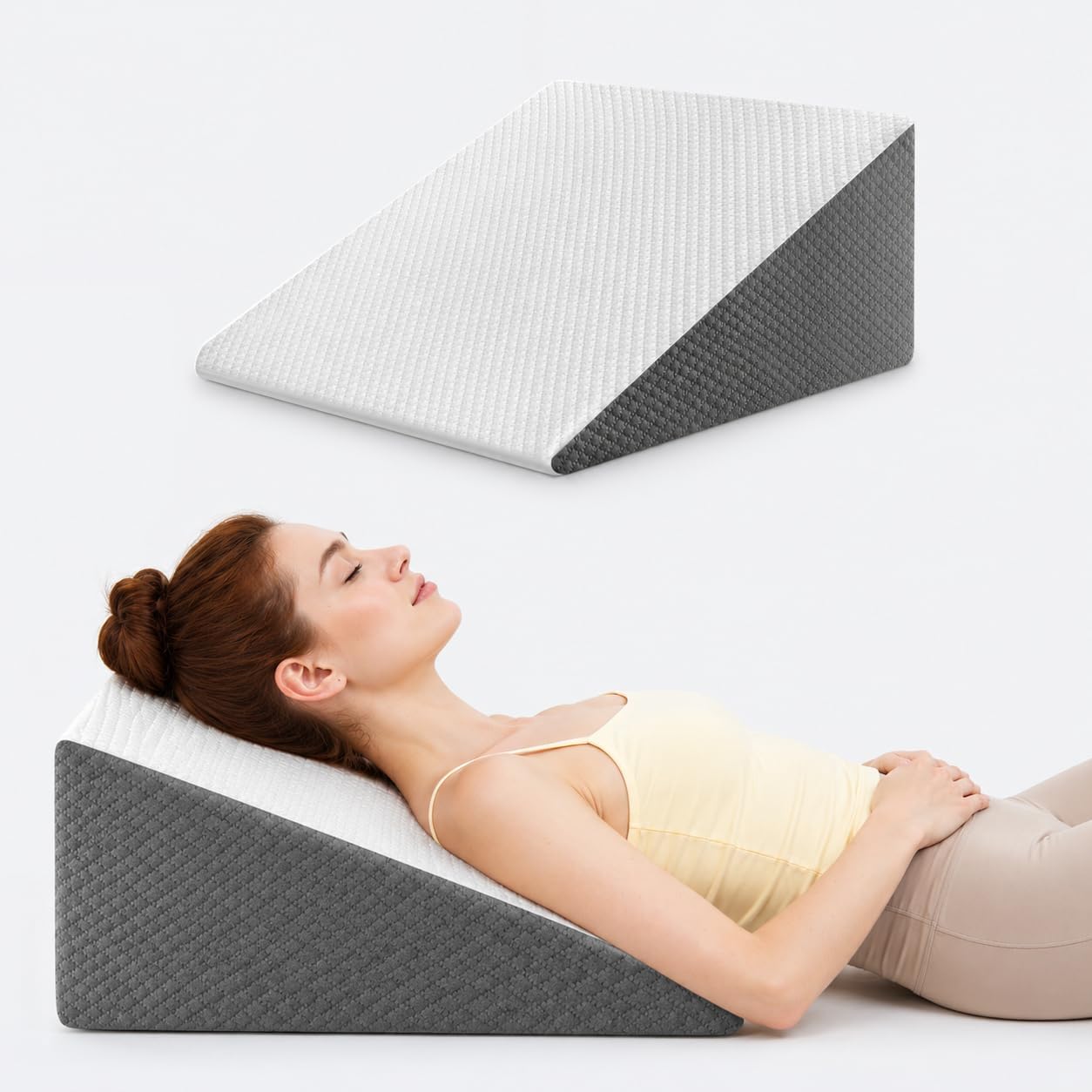 AUCT 13198 - OAISZ Wedge Pillow for Sleep Apnea, Bed Wedge Pillow for Hea