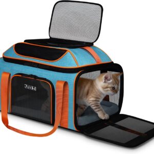 AUCT 11978 - $64 Petskd Top-Expandable Pet Carrier 19x13x9 Inches Southwe