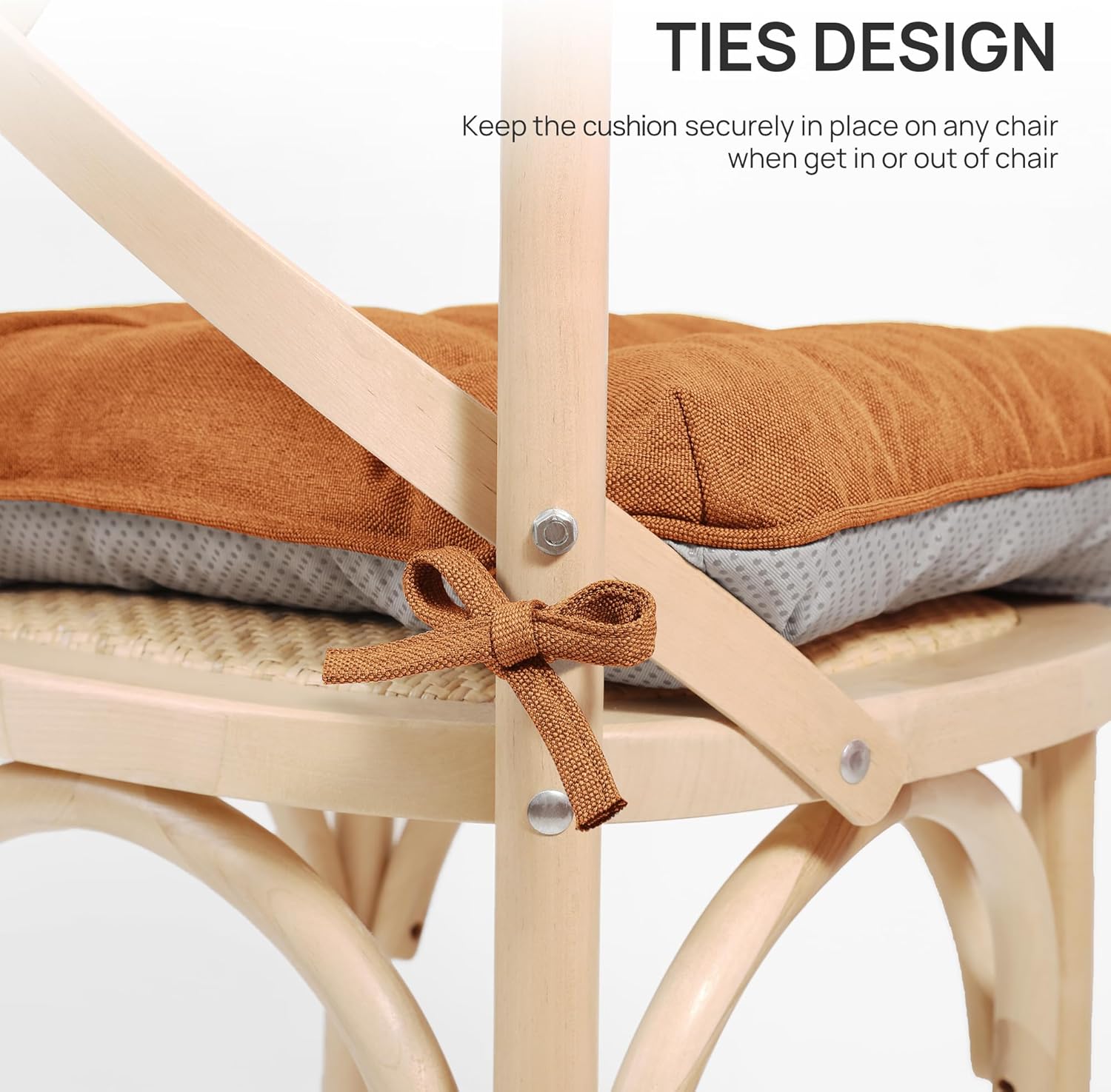 AUCT 13372 - $64 Love's cabin Memory Foam Chair Cushions Set of 4, 19"x19 - Image 4