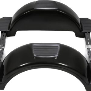 AUCT 14338 - $75 Set of 2 Single Axle Trailer Fenders 13" Wheels Tire Ski