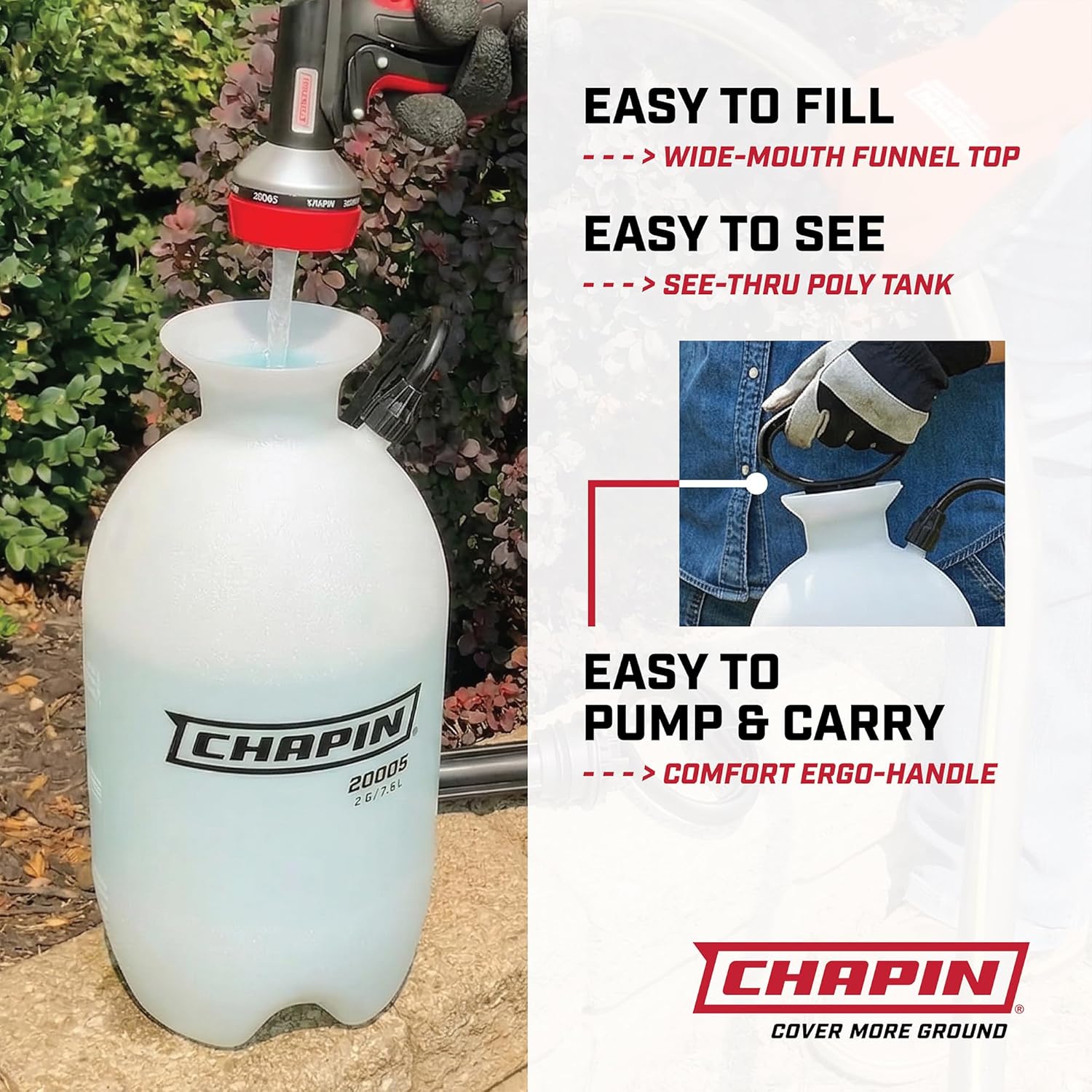 AUCT 13236 - Chapin 20004 Pump Sprayer, 1-Gallon SureSpray Translucent Ta - Image 3